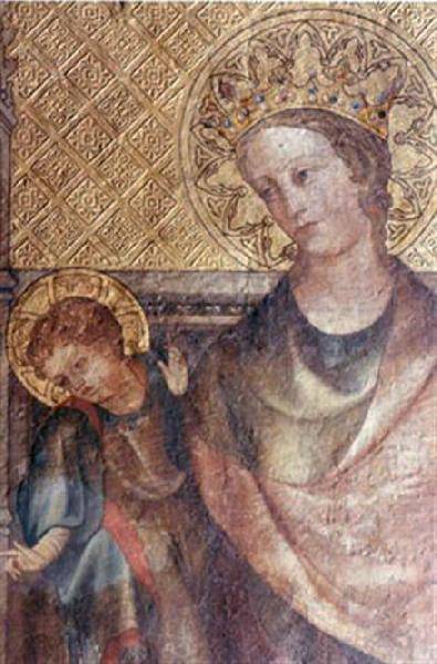 vierge et enfant dans La Chapelle de Saint Nicaise avant