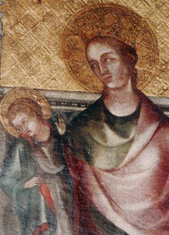 vierge et enfant dans La Chapelle de Saint Nicaise apres